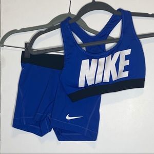 nike sports bra and spanks